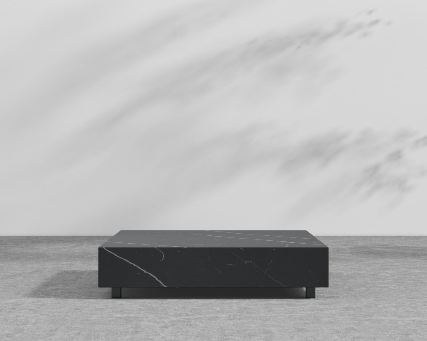 Liza Coffee Table - Black - Liza Outdoor, 40" x 40" | 102 x 102cm, Black Pietra Ceramic