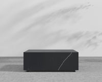 Liza Coffee Table Grande - Black - Liza Outdoor, 40" x 40" | 102 x 102cm, Black Pietra Ceramic