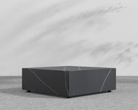 Liza Coffee Table Grande - Black - Liza Outdoor, 40" x 40" | 102 x 102cm, Black Pietra Ceramic