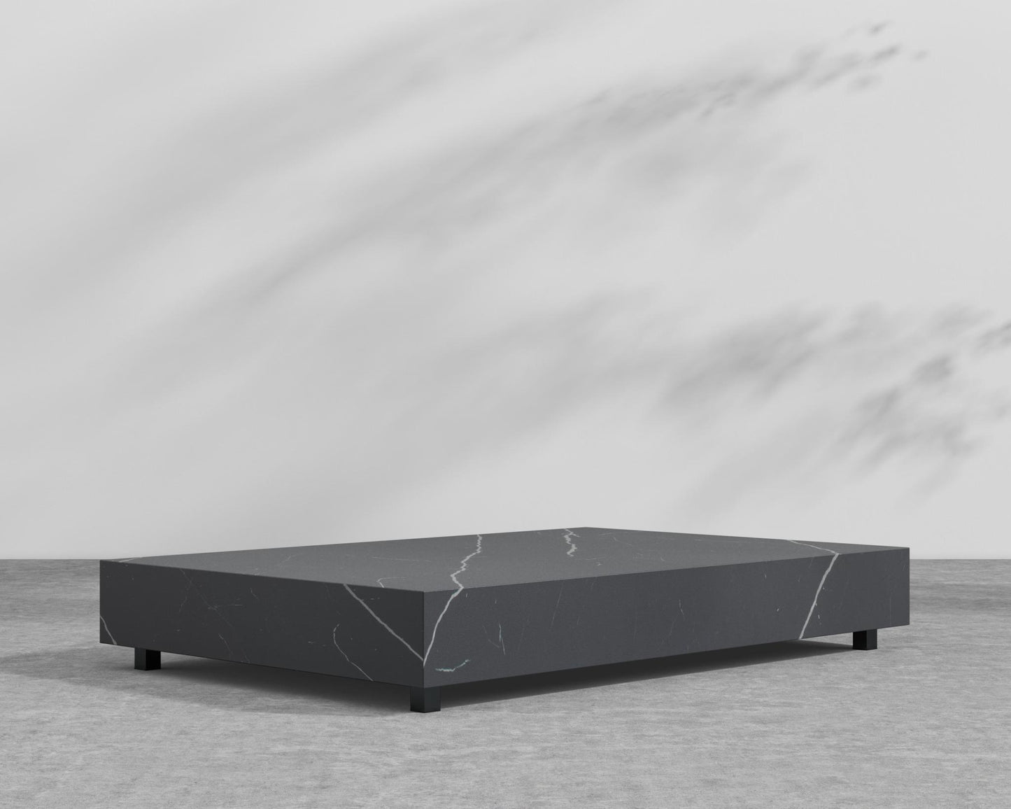 Liza Coffee Table - Black - Liza Outdoor, 40" x 40" | 102 x 102cm, Black Pietra Ceramic