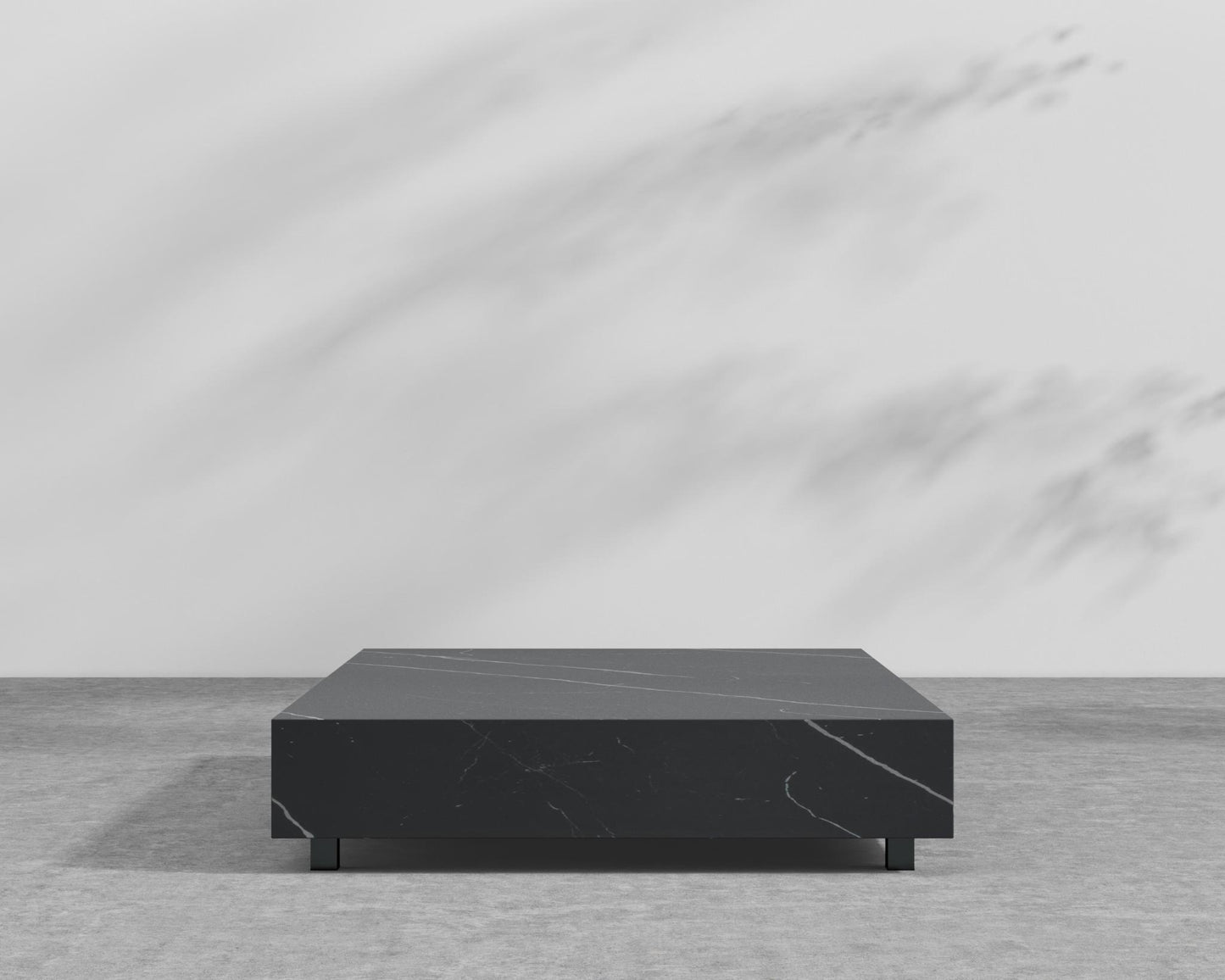 Liza Coffee Table - Black - Liza Outdoor, 40" x 40" | 102 x 102cm, Black Pietra Ceramic
