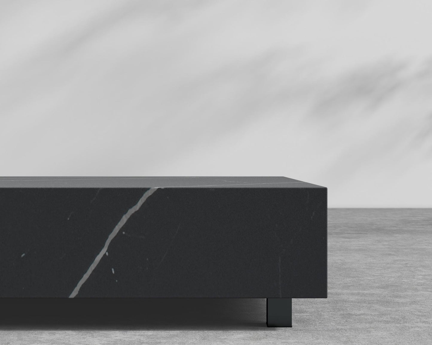 Liza Coffee Table - Black - Liza Outdoor, 40" x 40" | 102 x 102cm, Black Pietra Ceramic