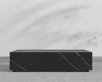 Liza Coffee Table Grande - Black - Liza Outdoor, 40" x 40" | 102 x 102cm, Black Pietra Ceramic