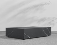 Liza Coffee Table Grande - Black - Liza Outdoor, 40" x 40" | 102 x 102cm, Black Pietra Ceramic