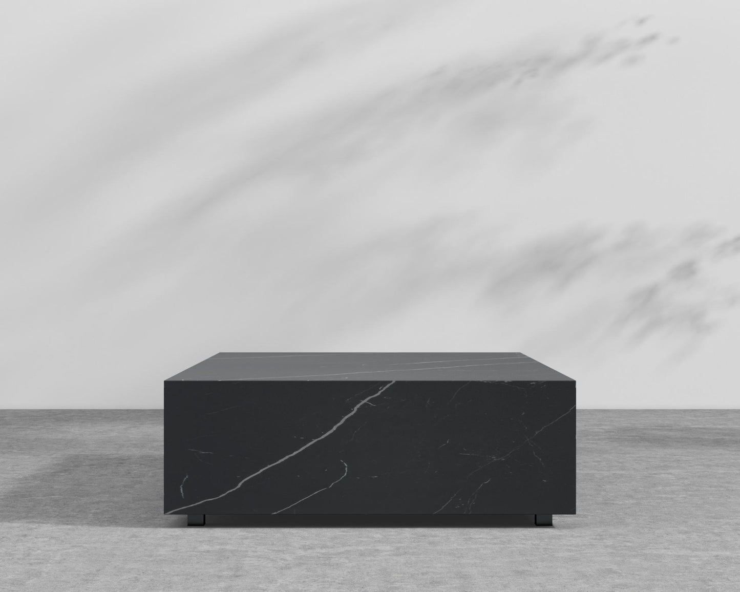 Liza Coffee Table Grande - Black - Liza Outdoor, 40" x 40" | 102 x 102cm, Black Pietra Ceramic