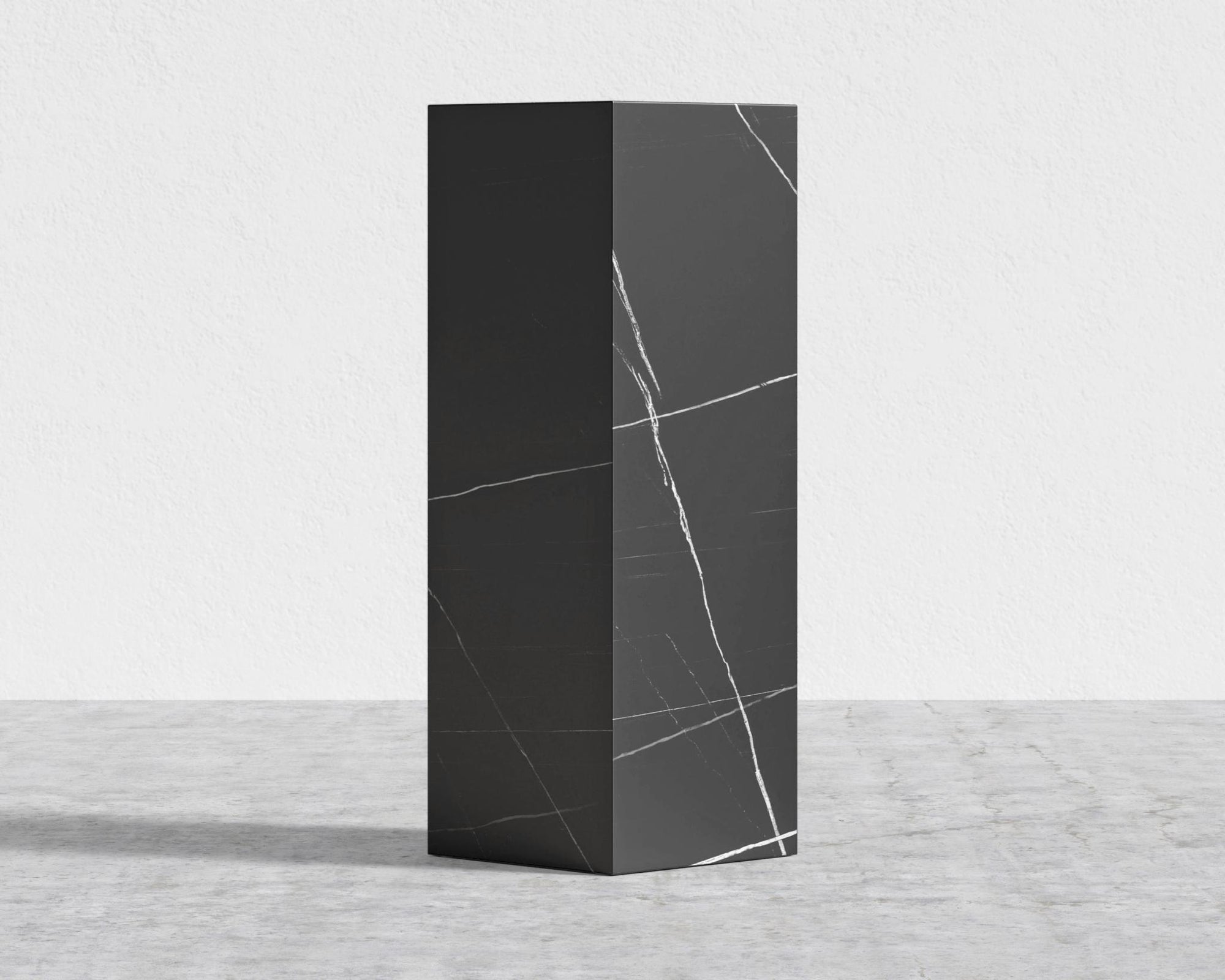 Liza Pedestal - Ceramic - Large, Black Pietra Ceramic
