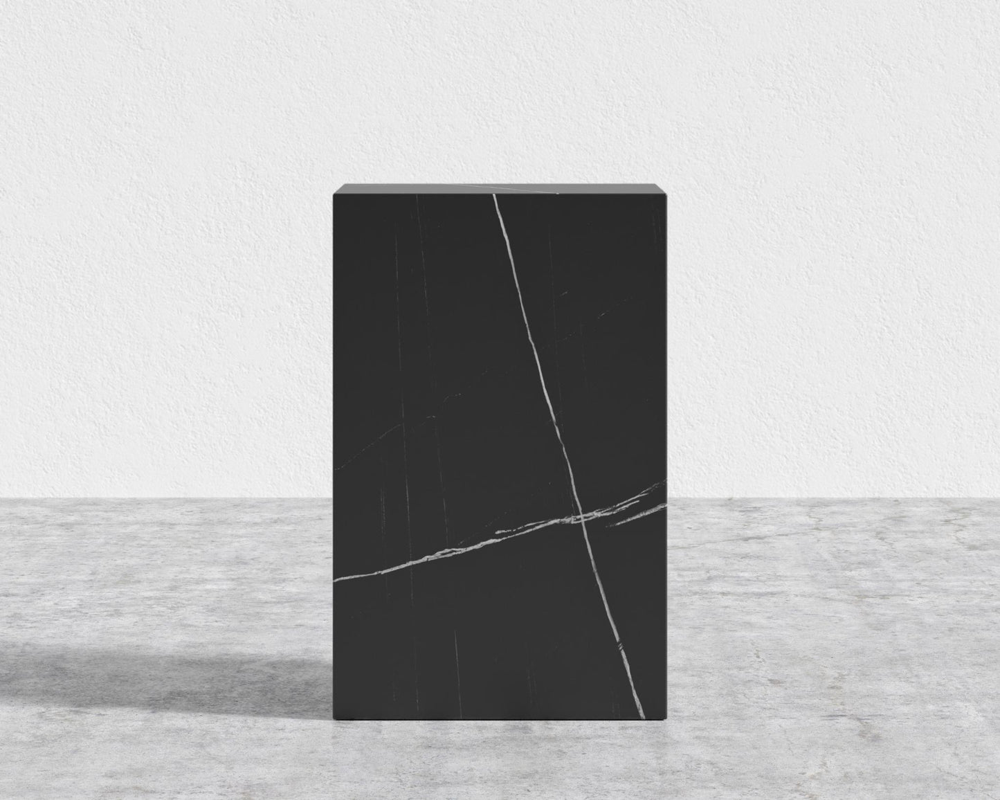 Liza Side Table - Ceramic - Black Pietra Ceramic