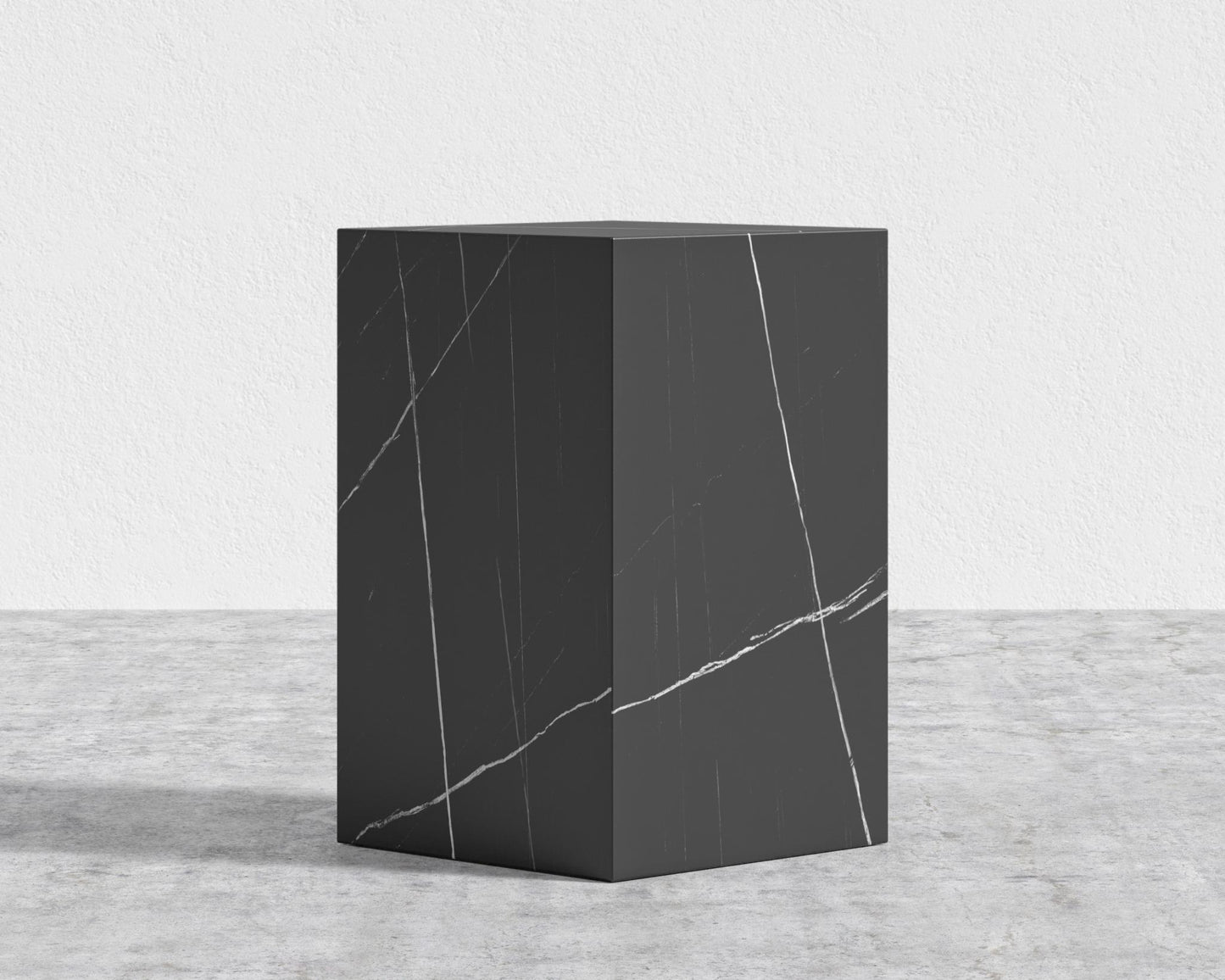 Liza Side Table - Ceramic - Black Pietra Ceramic