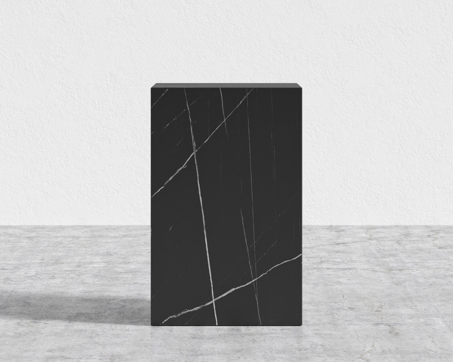 Liza Side Table - Ceramic - Black Pietra Ceramic