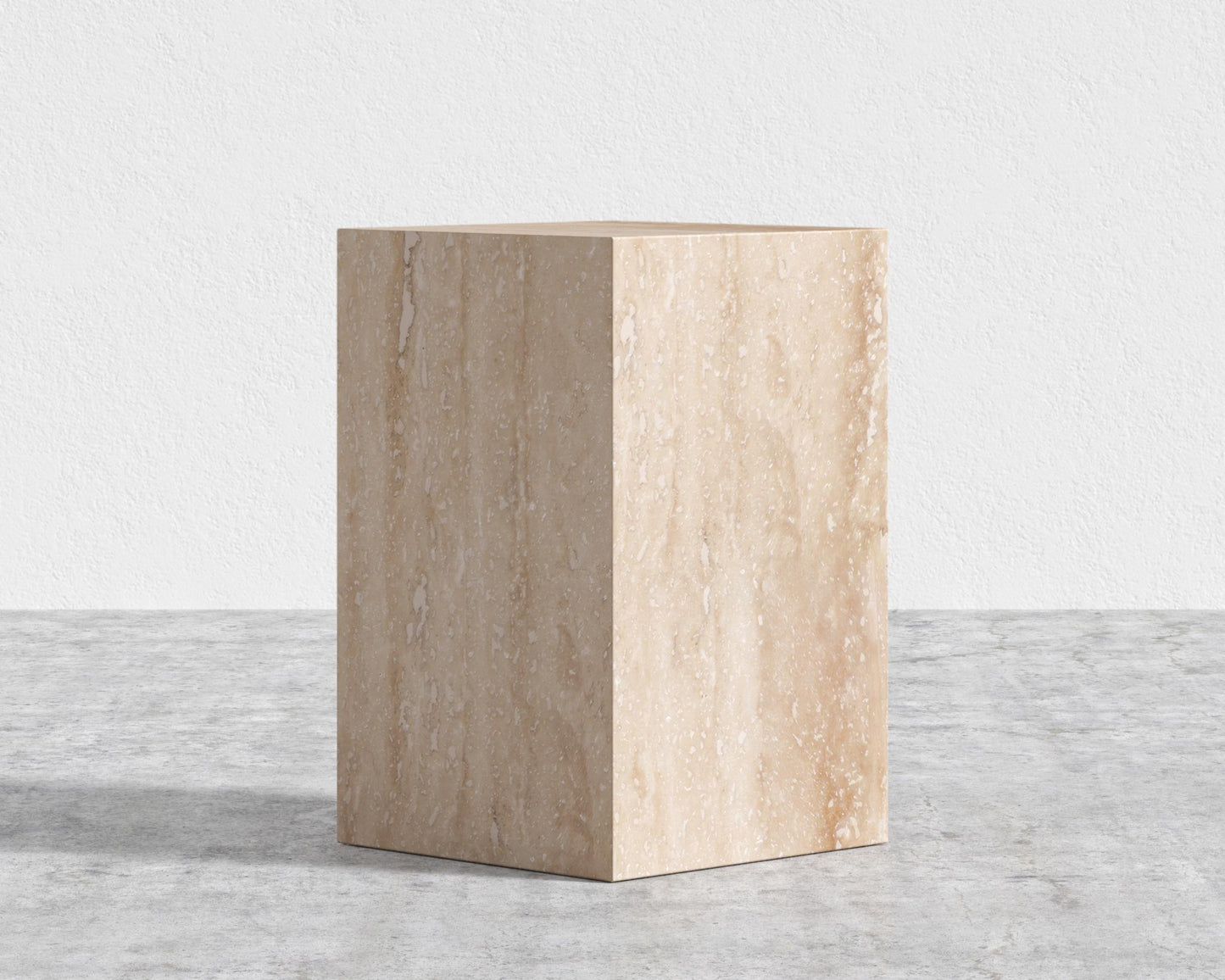 Liza Side Table - Ceramic - Travertine Ceramic
