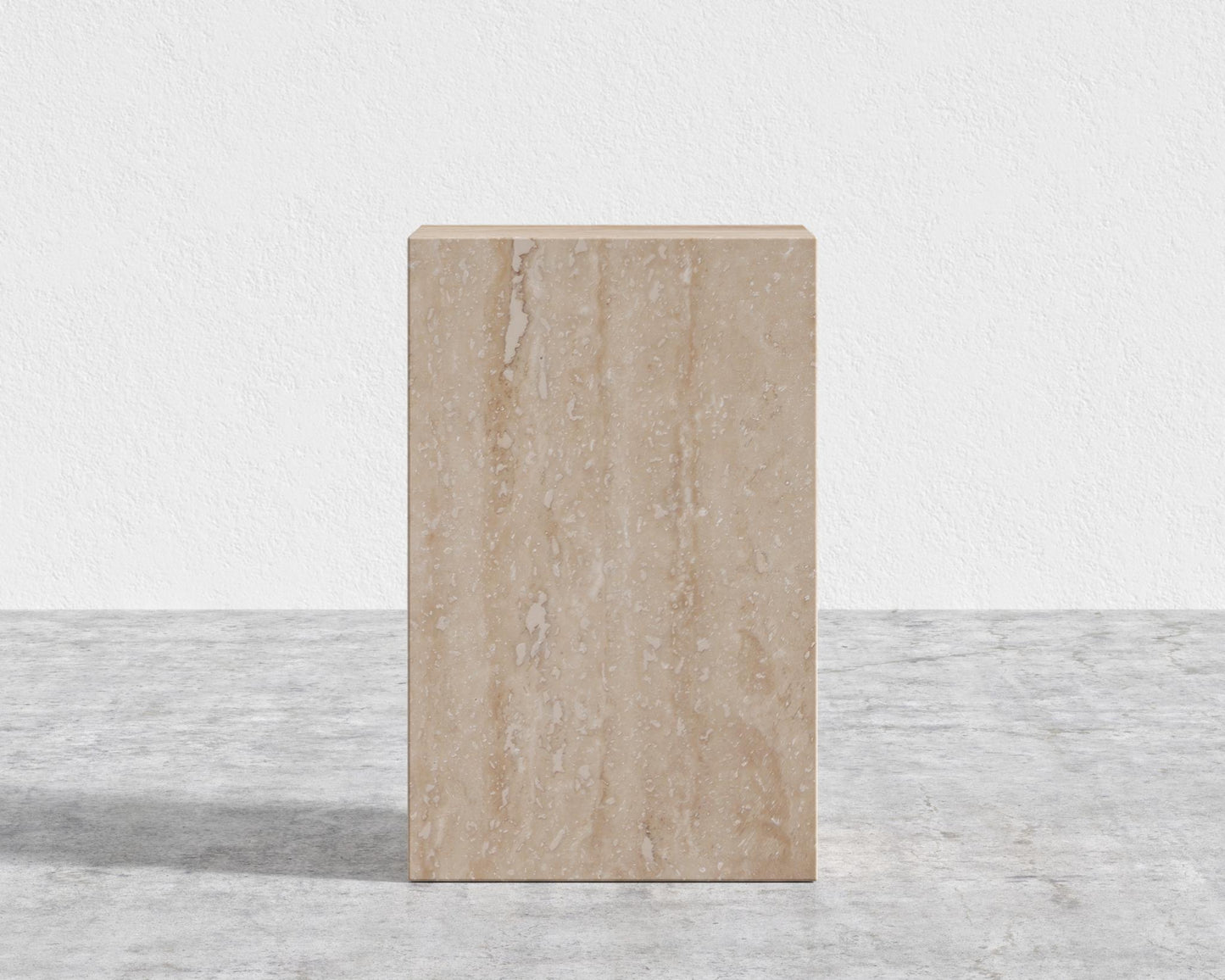 Liza Side Table - Ceramic - Travertine Ceramic