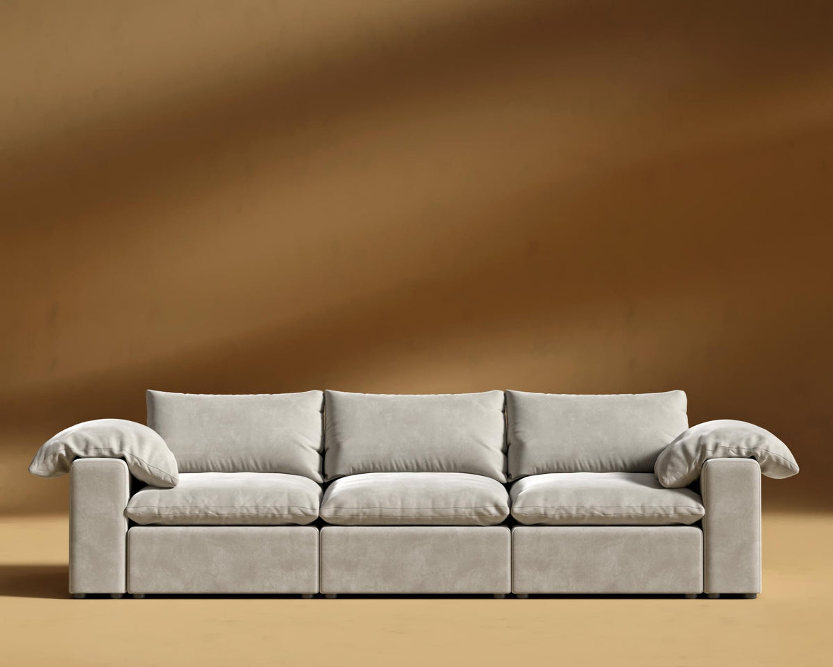 Nuvo 3-Seater Sofa - Venice Vegan Suede - Latte