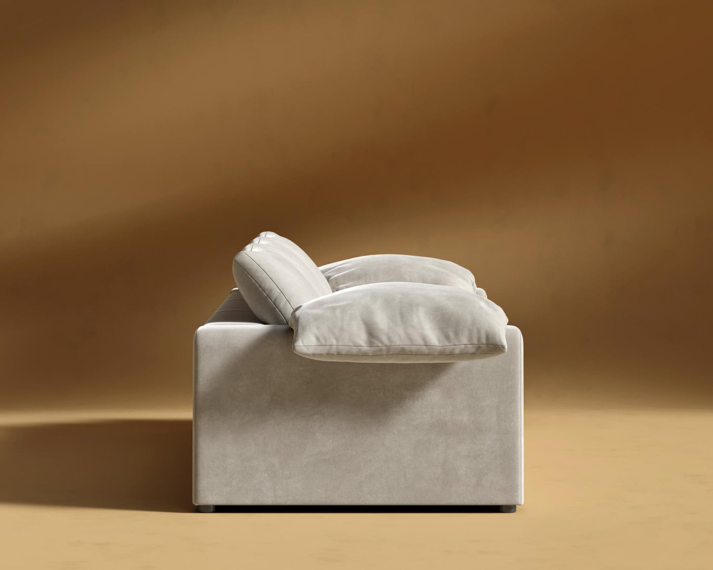 Nuvo 3-Seater Sofa - Venice Vegan Suede - Latte