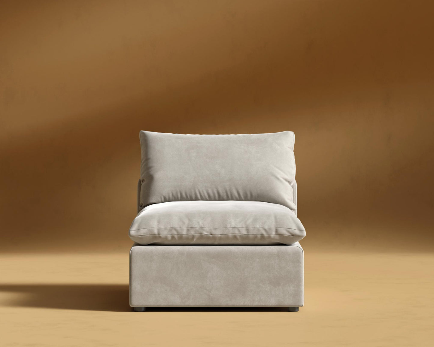Nuvo Armless - Venice Vegan Suede - Latte