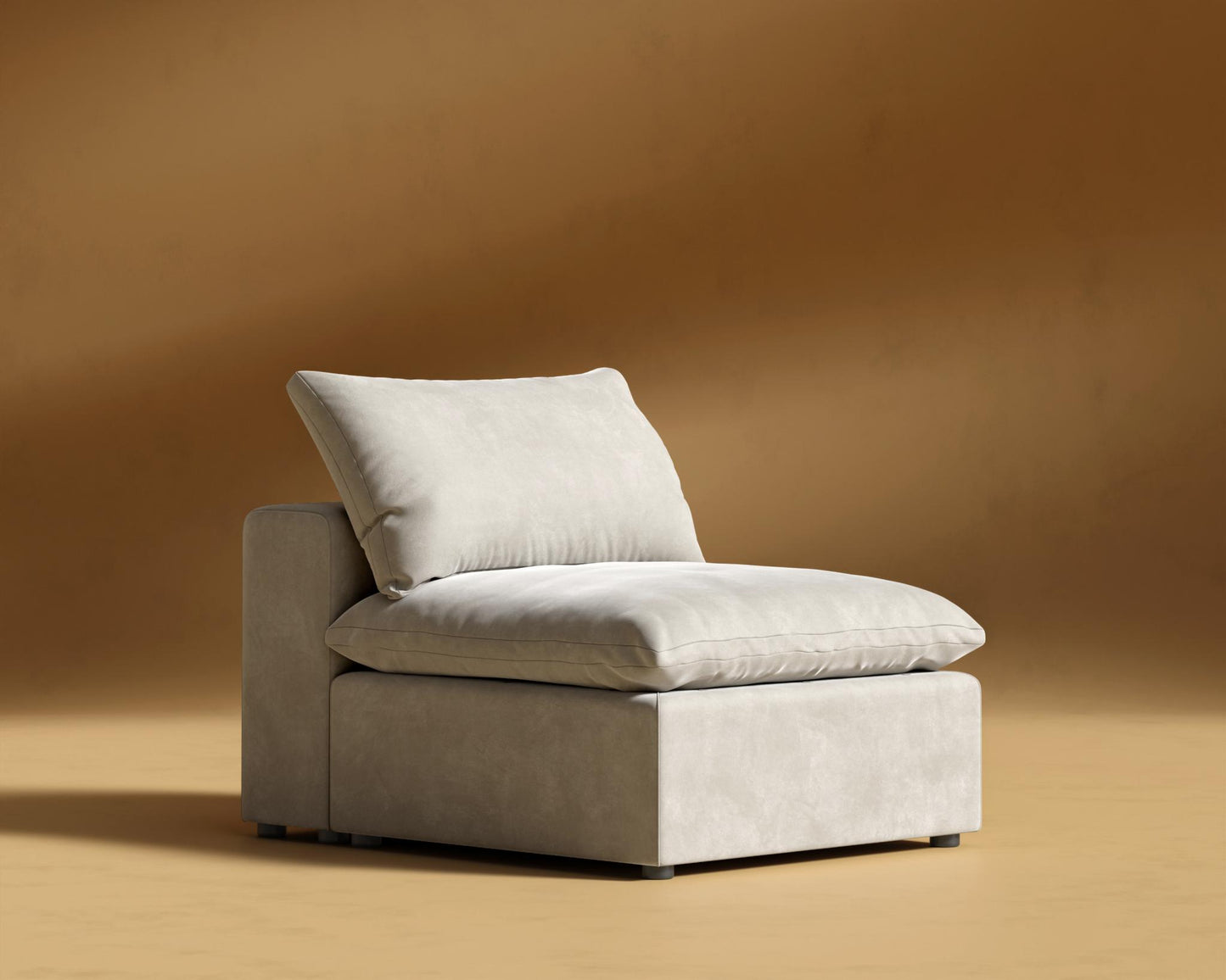 Nuvo Armless - Venice Vegan Suede - Latte