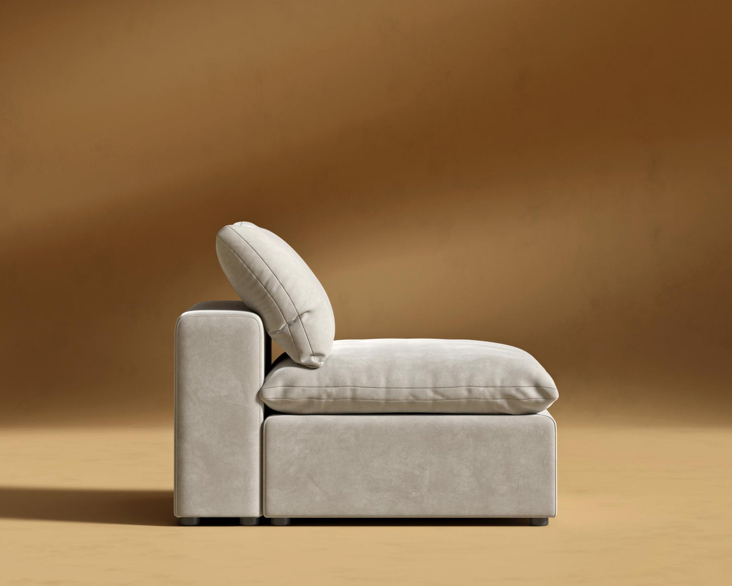 Nuvo Armless - Venice Vegan Suede - Latte