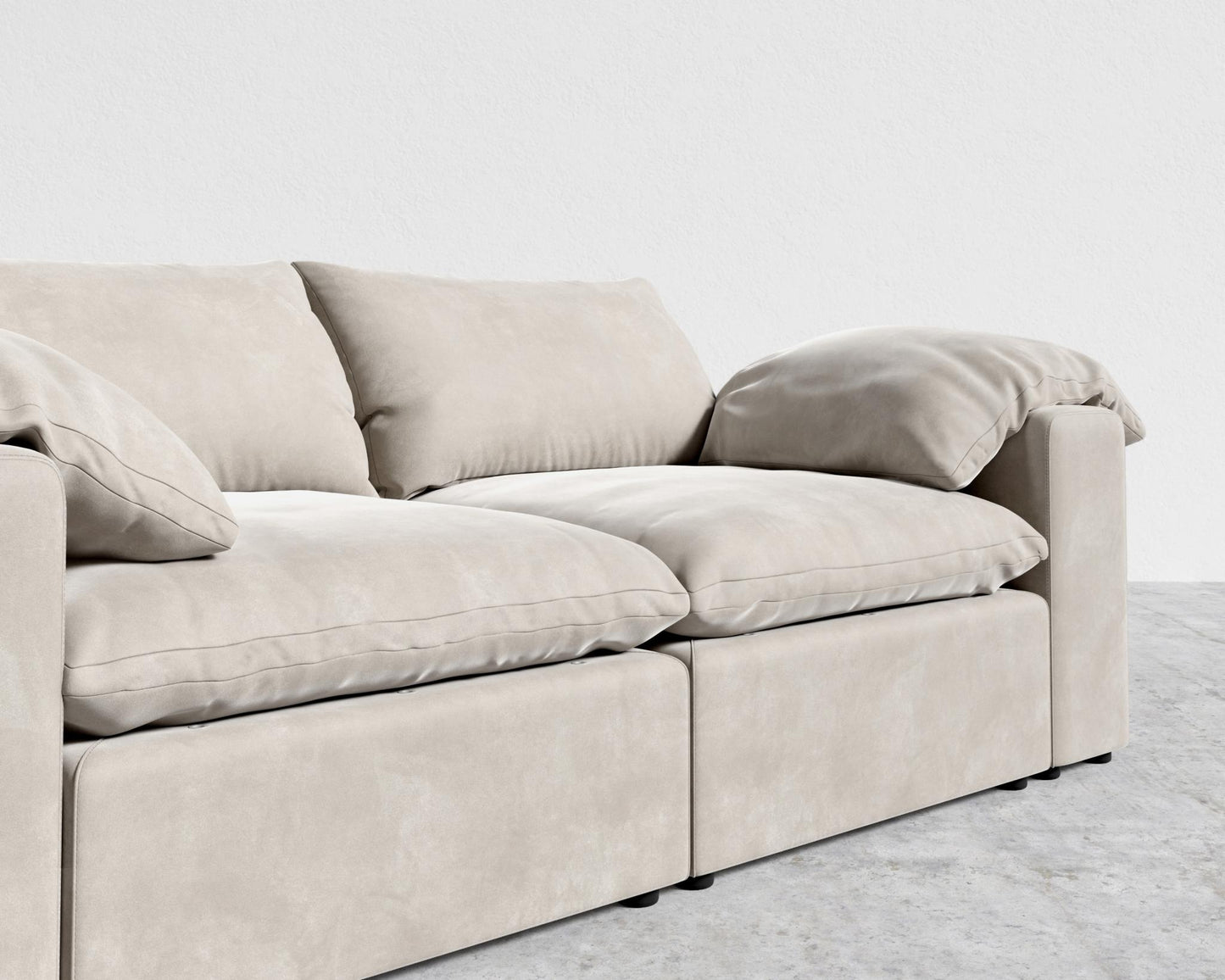 Nuvo Sofa - Venice Vegan Suede - Latte
