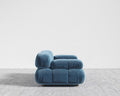 Belia Custom Loveseat - Plush Velvet: Solstice