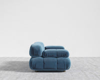 Belia Custom Loveseat - Plush Velvet: Solstice